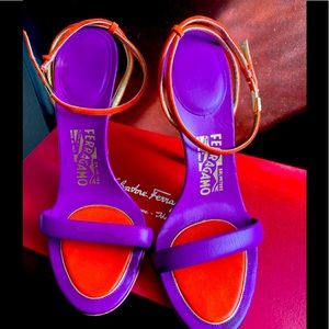 Salvatore Ferragmao Blejan Clementine Suede Heels